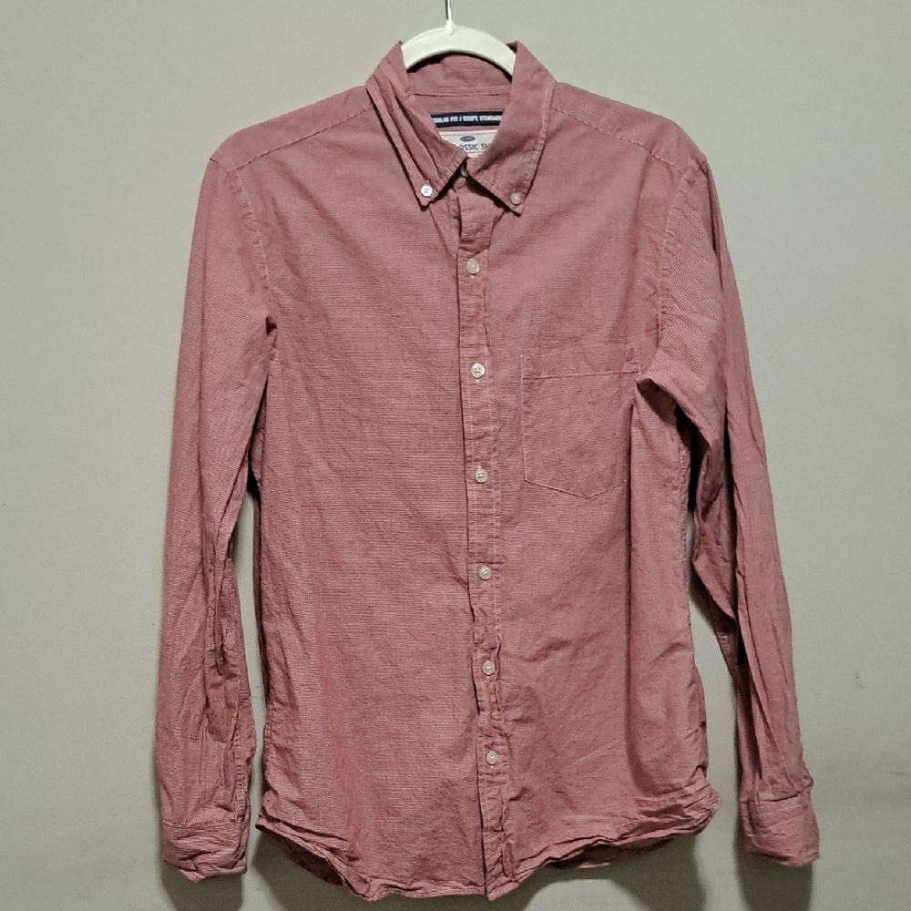 Old Navy Pink Casual Button Down Shirt